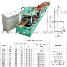 Metal c profile roll forming machine with different size